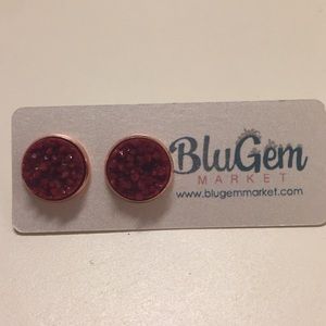 Blue Gem Market Hot Pink Earrings